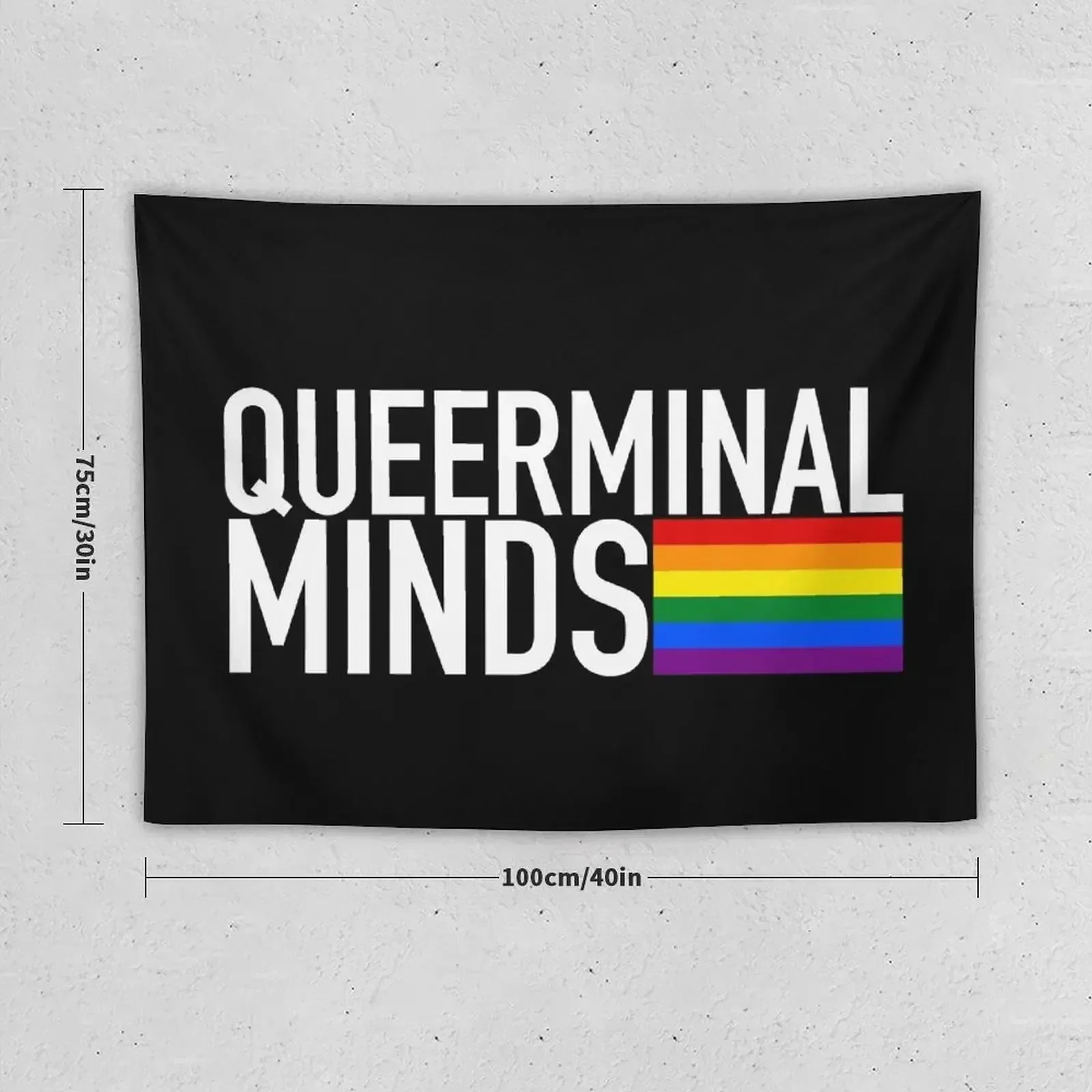 Queerminal Minds (Criminal Minds + Pride) Tapestry Room Decore Aesthetic Decorations For Your Bedroom Decoration Wall Tapestry