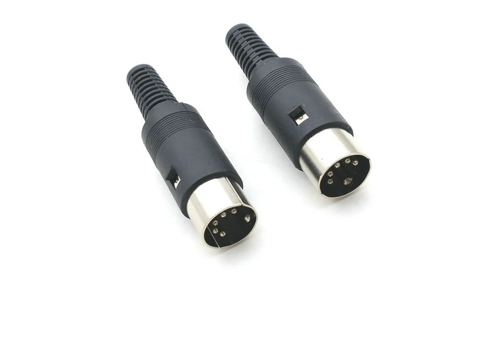 Imagem -04 - Conector de Pinos Din com Cabo Preto de Plástico Macho 200 Peças