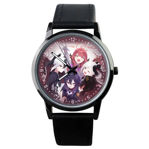 Anime Blue Archive Sunaokami Shiroko Aroha College Logo Watch Wristwatch Cosplay Couples Watches Gift