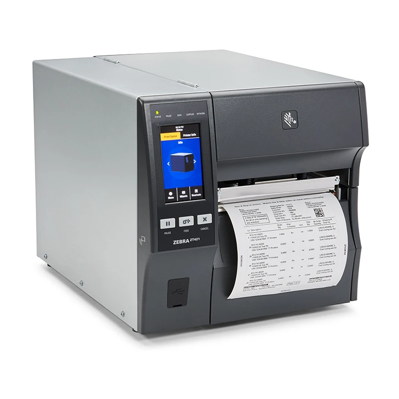 Zebra Original ZT421-2 203dpi 4inch Industrial Thermal Transfer Barcode Label Printer for Logistics Industry