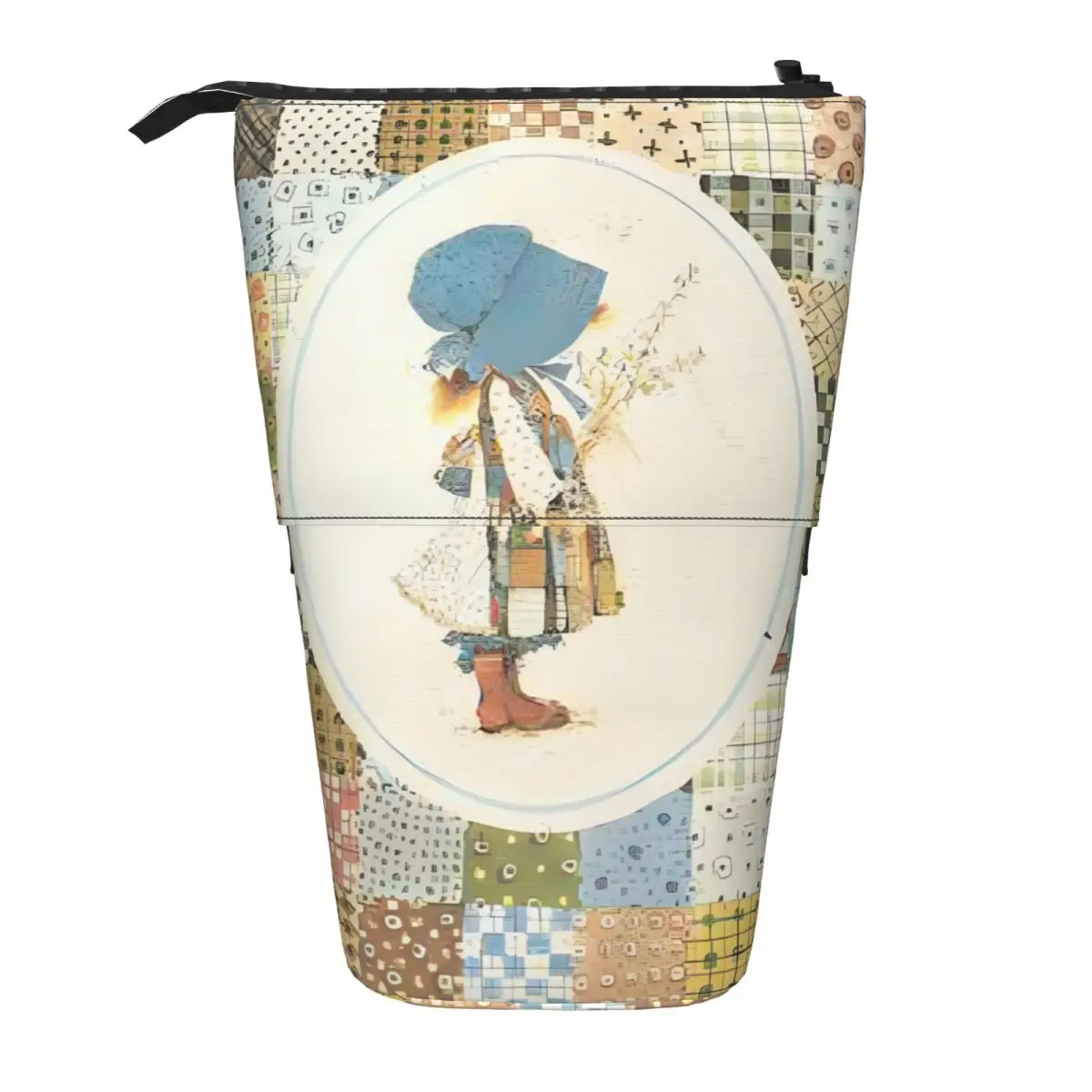 مخصص S-Sarahs K-Kays مقلمة بشكل جذاب فتاة صبي سعة كبيرة Kawaii فتاة تلسكوبي حقيبة أقلام رصاص الطلاب القرطاسية