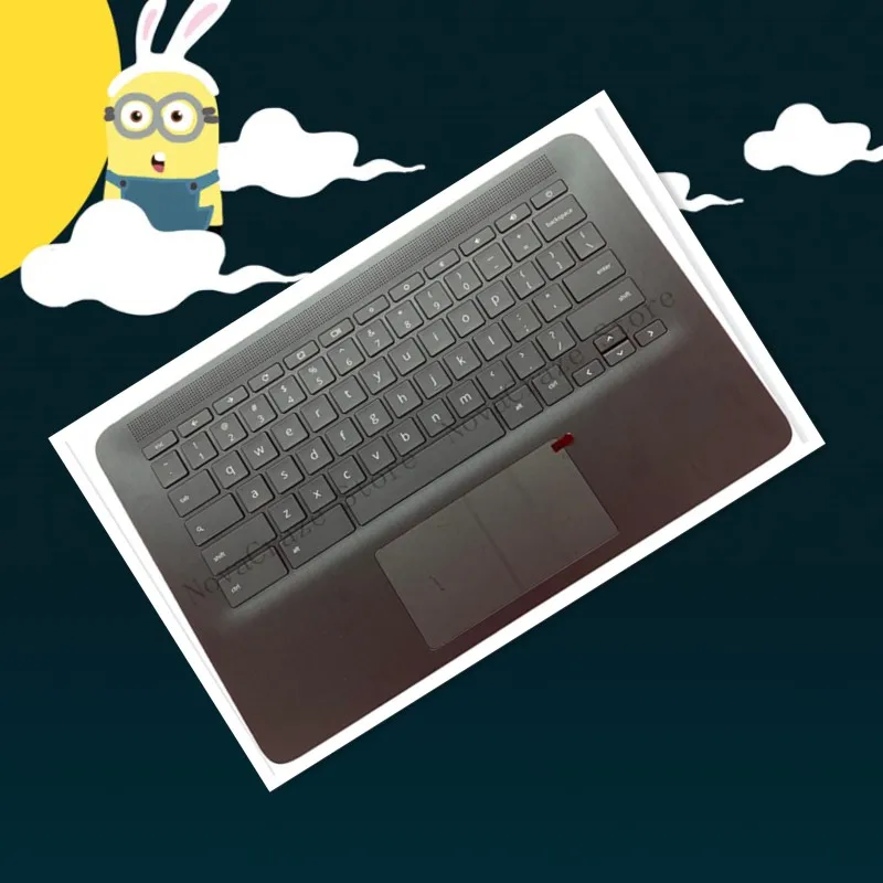 

New L90460-001 Palmrest Case Touchpad For Chromebook 14 G6 US Keyboard Bezel