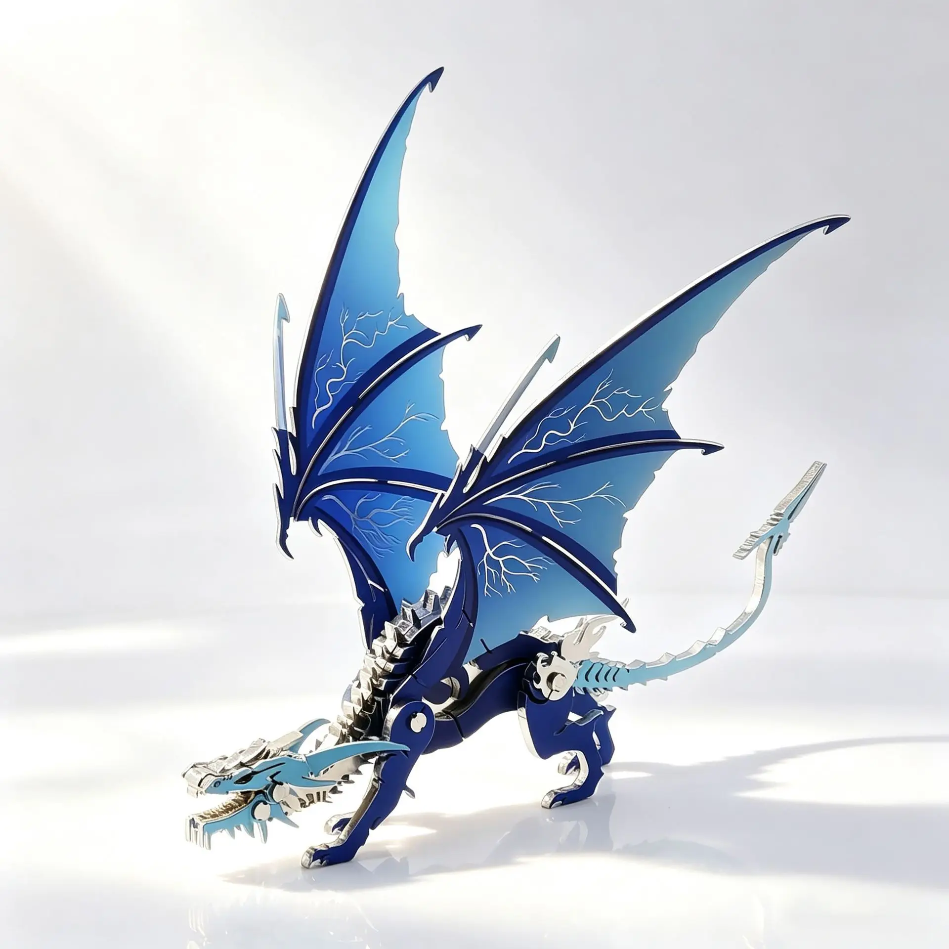 DIY 3D Metal Puzzle Dragon Frost Wyrm Model Building Kits Charizard Jigsaw Puzzles for Friends Boys Birthday Gifts
