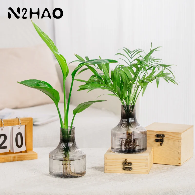 Hydroponic Flower Pot Home Vase Decoration Transparent Plastic Soilless Pot Green Pot Home Decoration