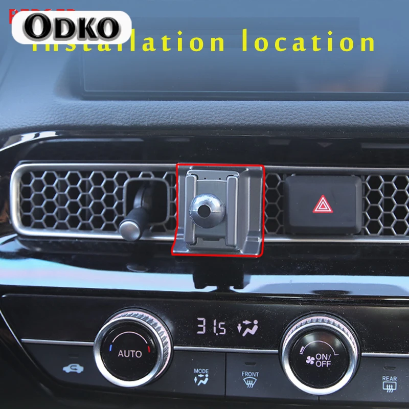 Car Phone Holder For Honda Civic 11th 2022 Car Styling Bracket GPS Stand Rotatable Support Mobile Accessories