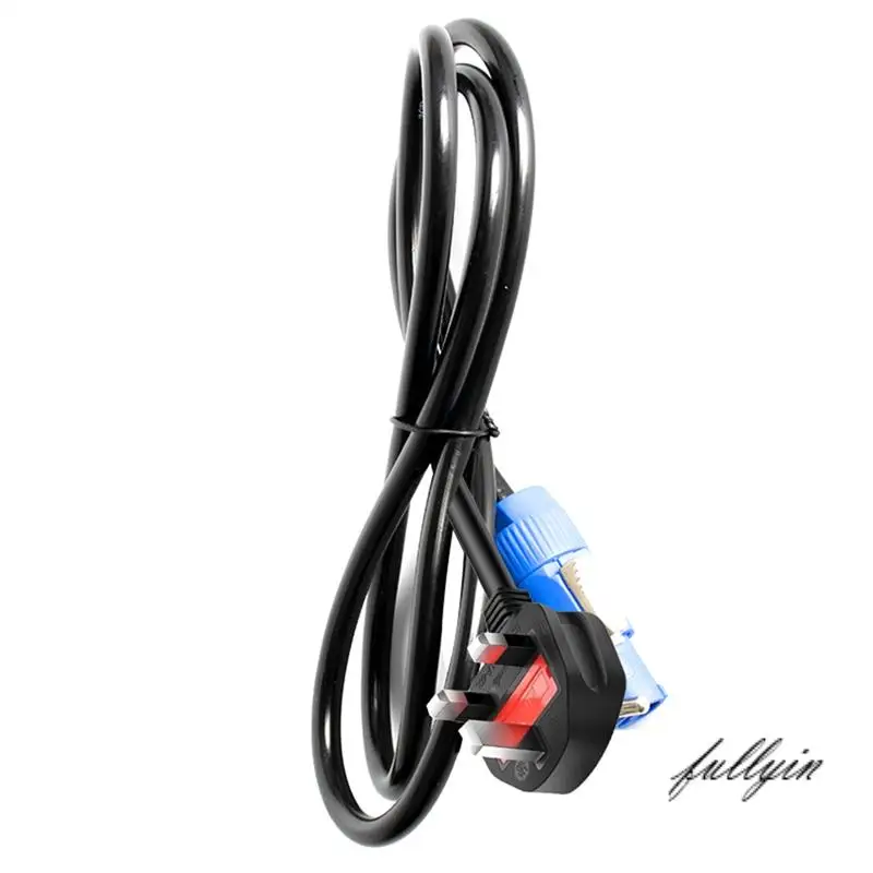 

FULL-Powercon Plug 1.5M Black Stage Light Power Cable 3-Core DMX512 LED Event Lighting Cord Aviation Power Cord UK PLUG