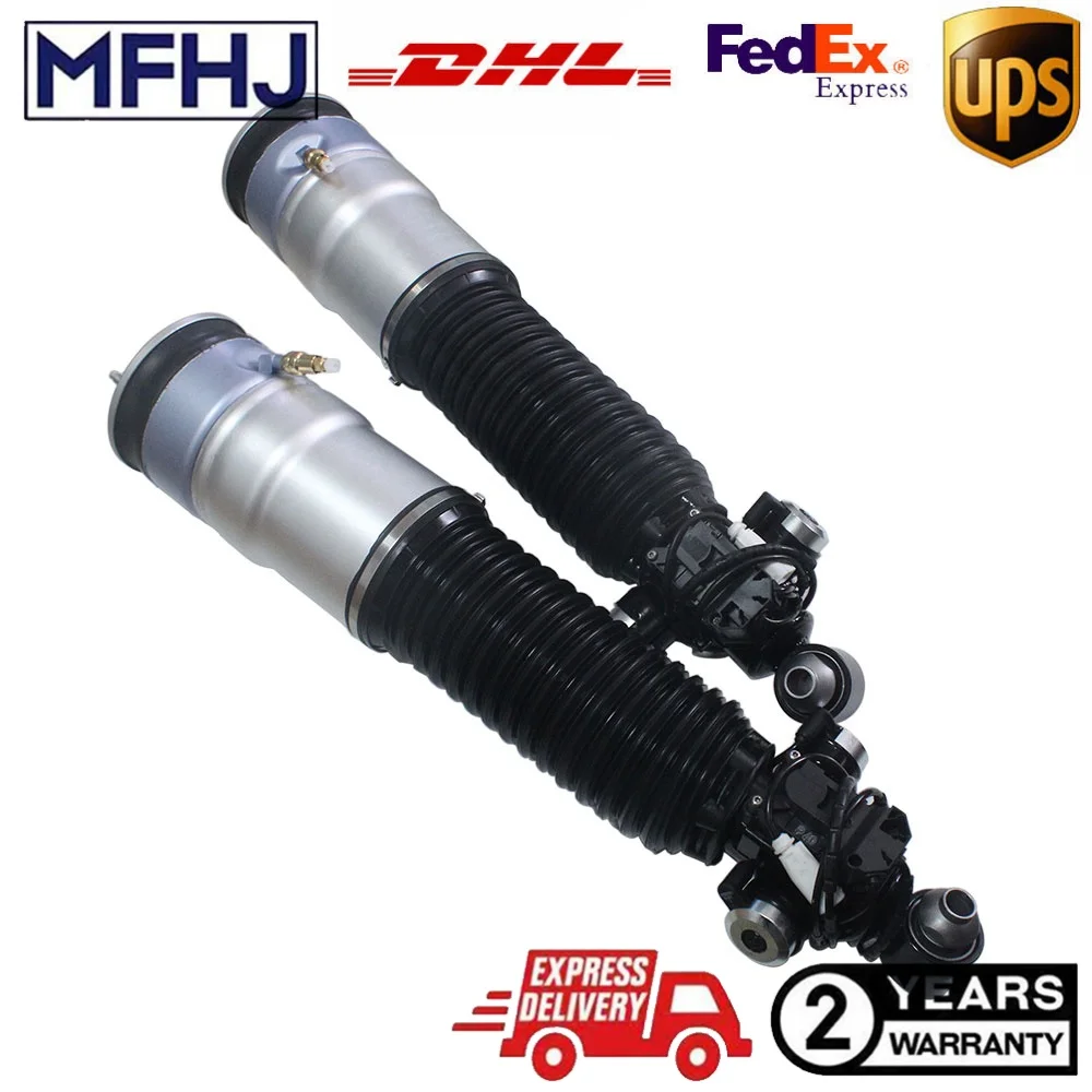 

2X Rear L+R Air Suspension Shock Absorbers w/EDC For BMW 7' F01 F02 740 750 760