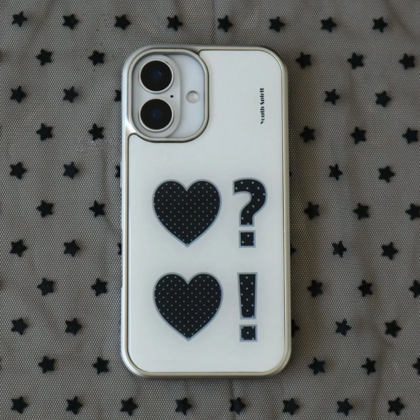Funda de Teléfono LALA Creative con Diseño de Corazones y Puntos para iPhone 17, 17e, 16e, 16, 15, 14, 13, 12, 11, Air, Pro, Max, X, XR, XSMAX, 8, 7 Plus, Transparente de Lujo