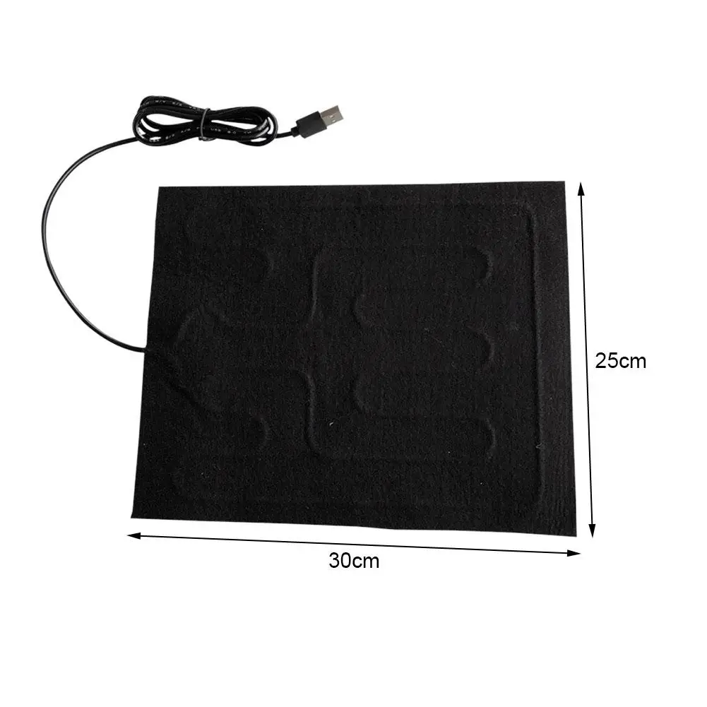 1/3/5Pcs Winter Car Interior Warm USB Heated Auto Seat Mat Cushion Adjustable Temperature Keep Your Indoor Outdoor Heating Pads - view 5