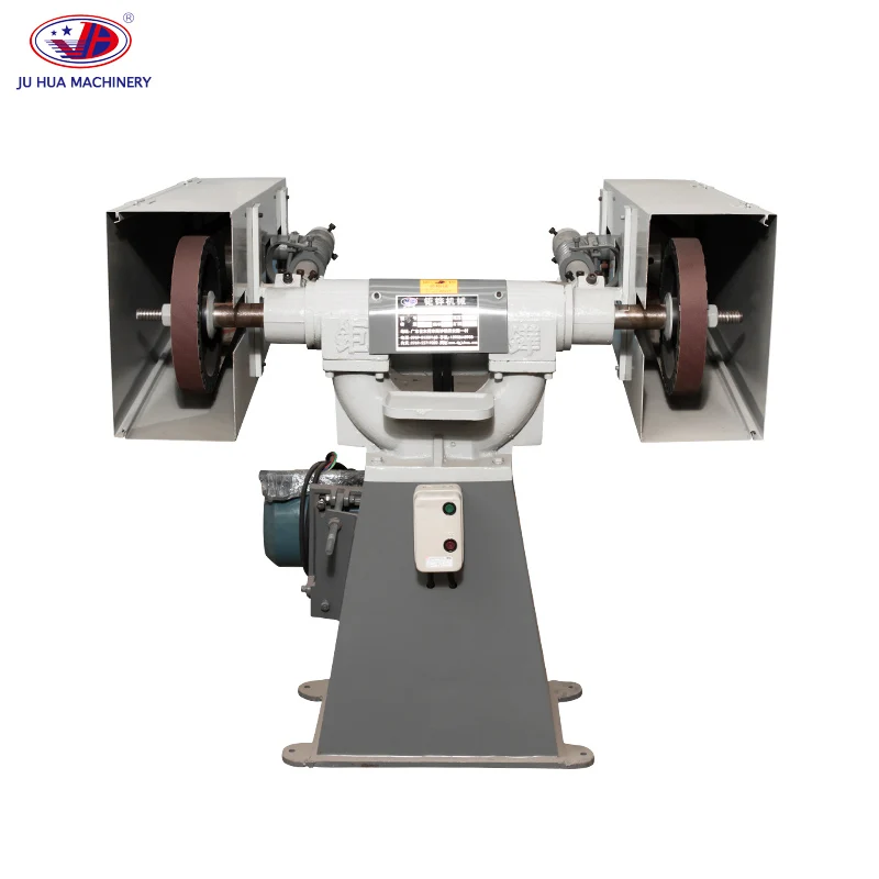 Multifunctional vertical double-head sanding machine, used for metal metal working polishing and sanding belt machine