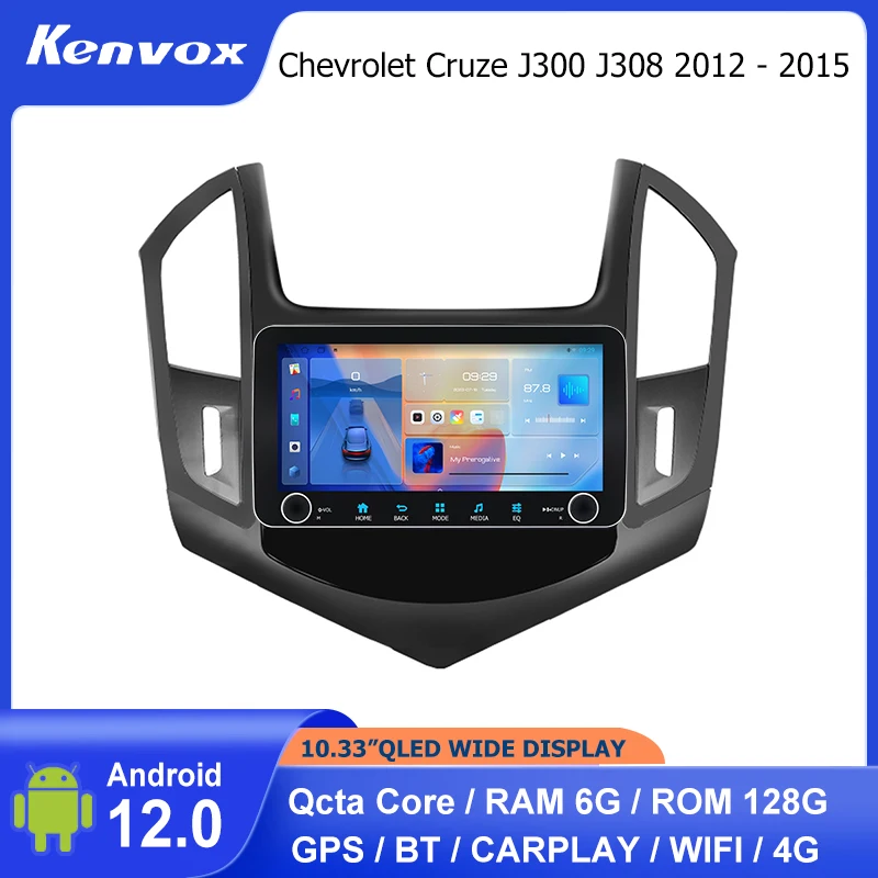 

10.33" Android Car Radio For Chevrolet Cruze J300 J308 2012-2015 GPS Navigation Carplay Multimedia Player Stereo Head Unit DSP