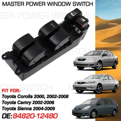 Master Power Window Switch Lifter For Toyota Corolla Camry 2002-2006 For Toyota Sienna 2004-2009 84820-12480 18 Pins 84820-42090