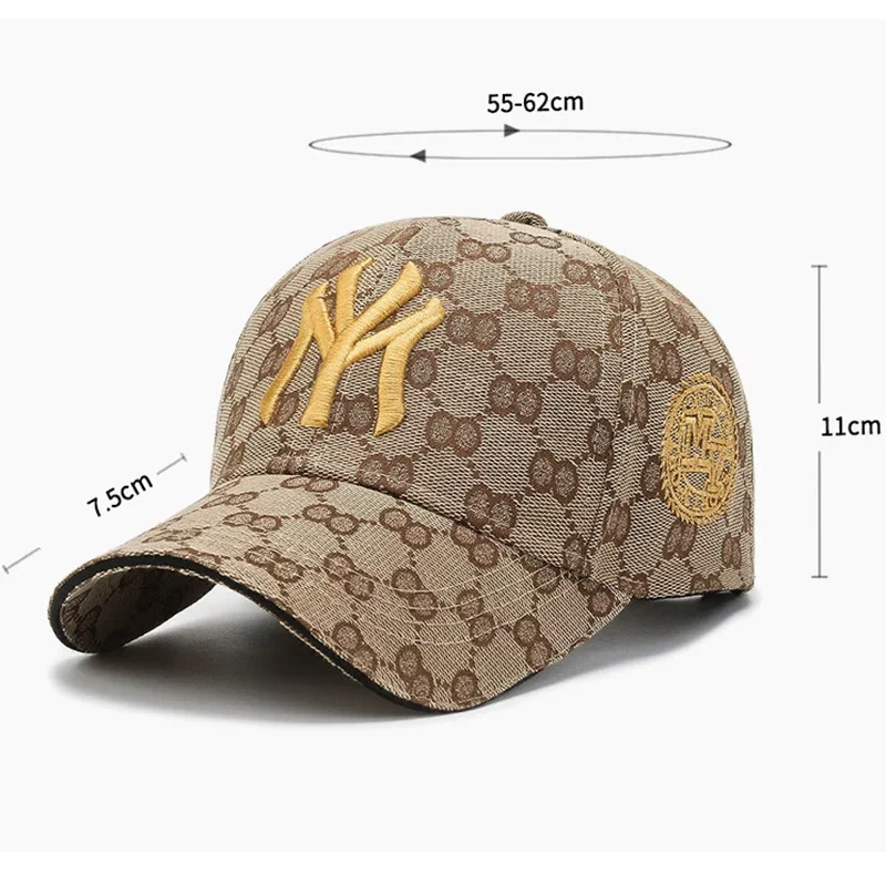 Retro Women Men Letters Embroidered Baseball Cap Cotton Casual Hip Hop Sunshade Hat Outdoor Sports Adjustable Fishing Caps