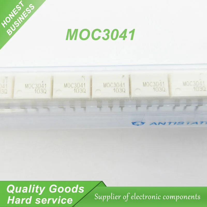 10PCS MOC3041 M0C3041  optocoupler driver DIP-6 Package new original