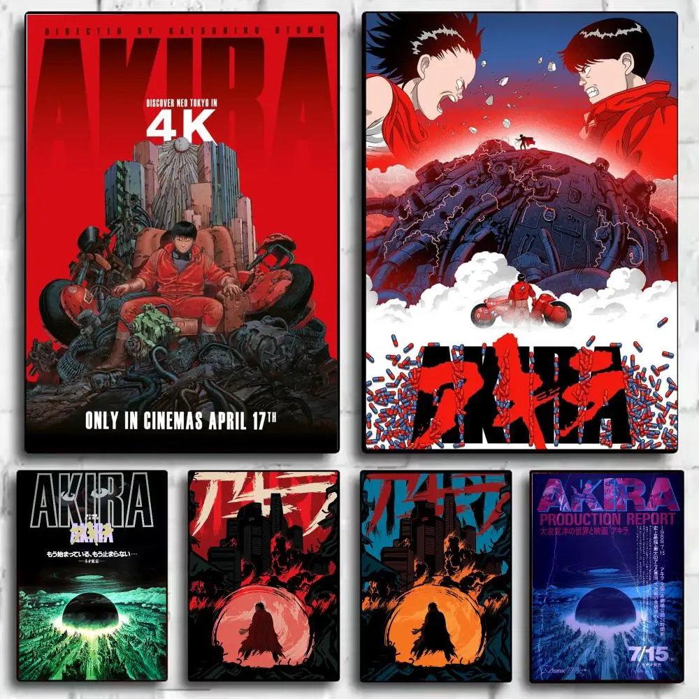 Classic Anime A-Akira Poster Modern Minimalist Wall Art Prints for Bedroom Living Room Aesthetic Contemporary Decor Gift