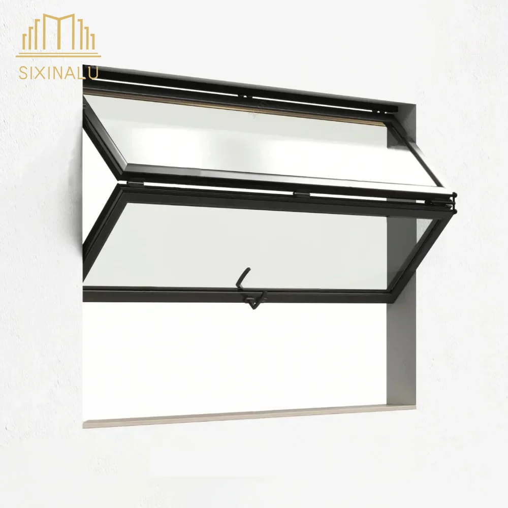 

Sixinalu Folding Window House Bi-Fold Aluminium Window Horizontal Tempered Glass Double Glazed Windows for Balcony Garden