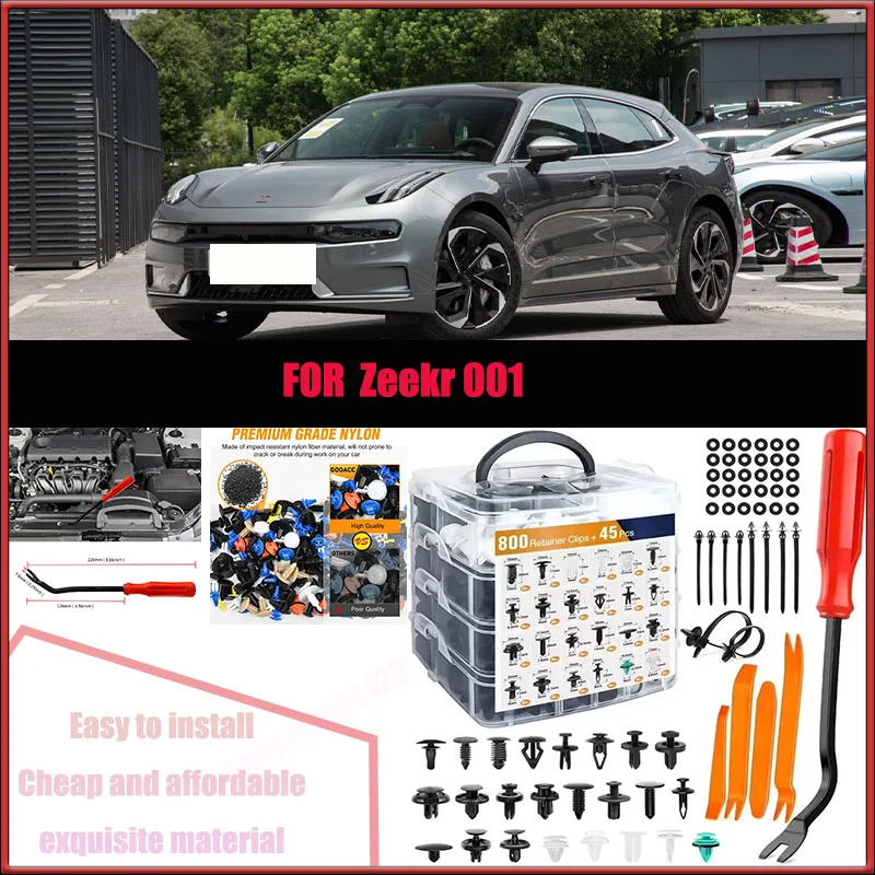 

For Zeekr 001 Buick Chevrolet Audi Car Plastic Retainer Clips Kit 800+45pcs Auto Fender Push Pin Car Fastener Clip Mixed Set