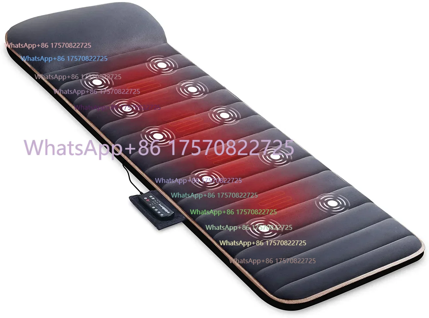 Vibrating massage mattress with heat therapy, massage tale mattress