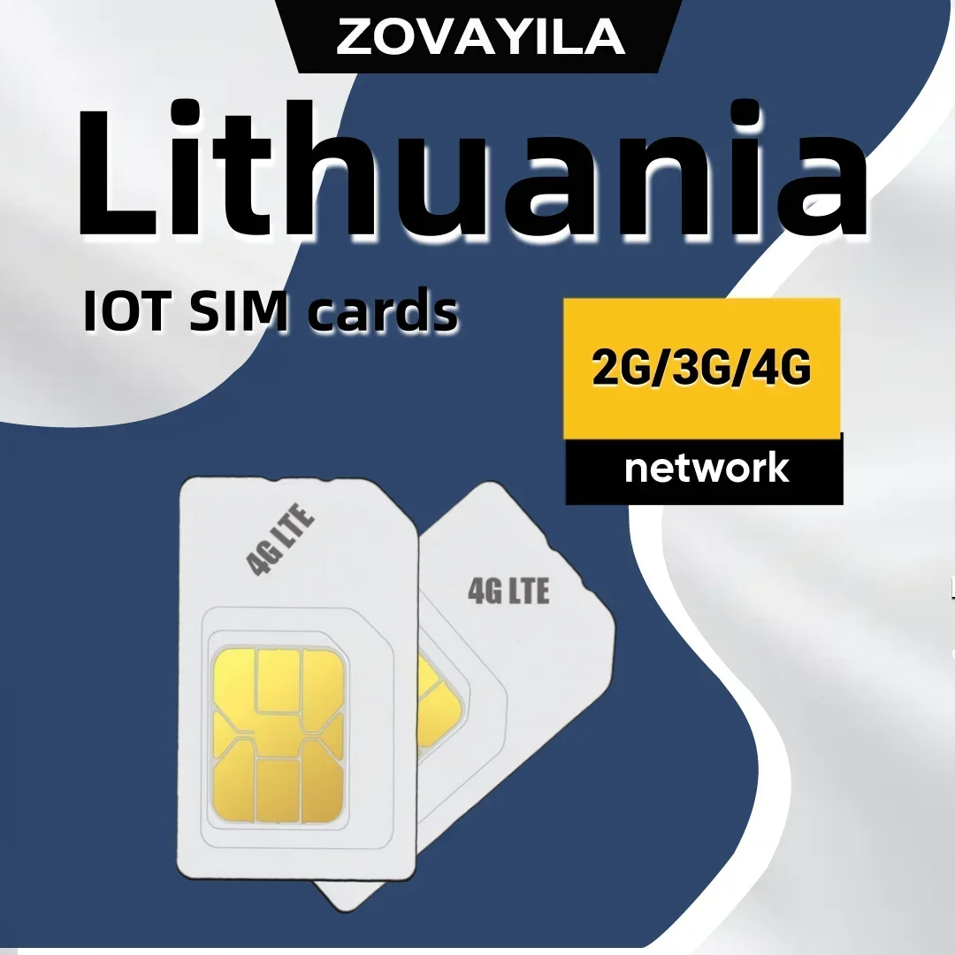 4G SIM card M2M LTE Lithuania 360MB European roaming data ZOVAYILA suitable for tracker TK915/TK913 \ TK905B models