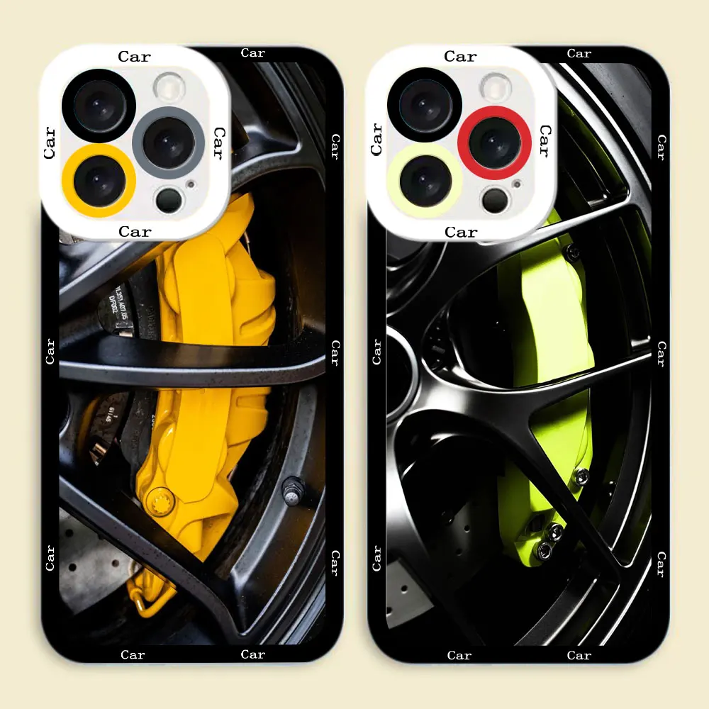 

Luxury Wheel Caliper Clear Phone Case For Samsung Galaxy S26 S25 S24 S23 S22 S21 S20 FE S10 PLUS S30 S11 S11E ULTRA EDGE Case