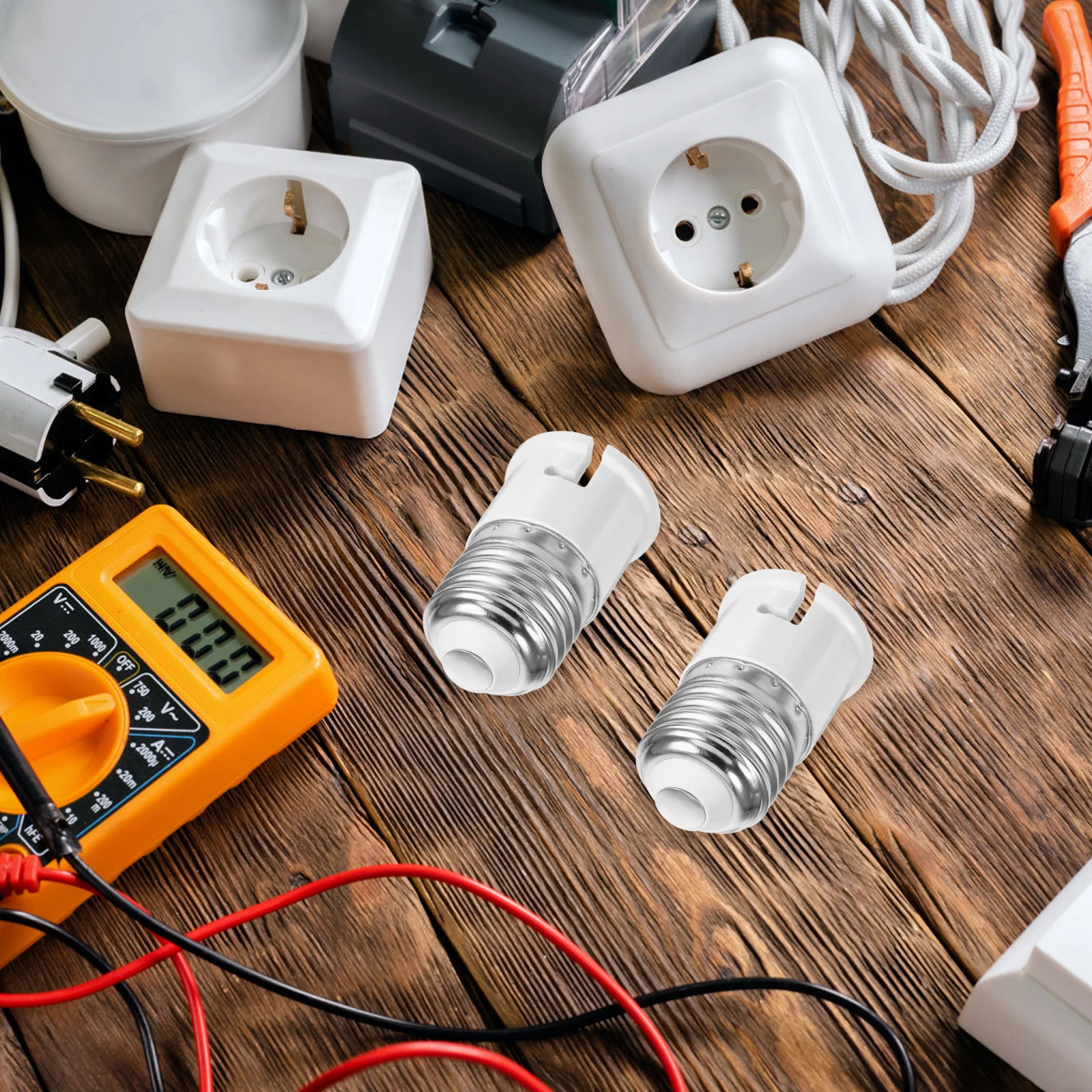 

4Pcs E27 to B22 Light Bulb Base Adapter Converter Socket for LED Halogen Filament Lamp Holder Home Accessory Light Bulb Adapter