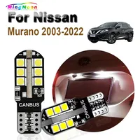 2Pcs T10 LED Bulbs For Nissan Murano Z50 Z51 Z52 2003-2008 2014 2015 2017 2019 2020 2021 2022 Car Interior License Plate Lights