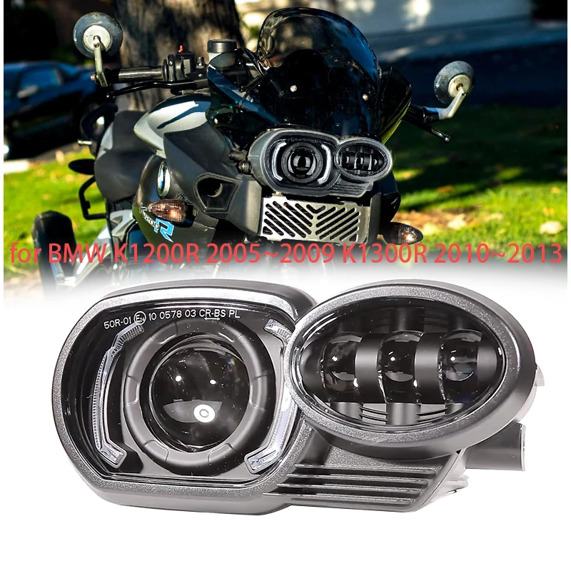 K1200R Headlight Upgrade Replacement Headlamp For BMW K1200R 2005~2009 K1300R 2010~2013 Motorcycle Complete Light Assembly