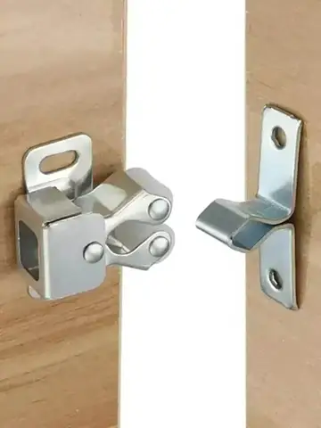 Press The Home Wardrobe Door Buckle Touch The Bead Magnetic Dual Wheel Spring Fixed Lock Buckle Low Foot Cabinet Door Buckle