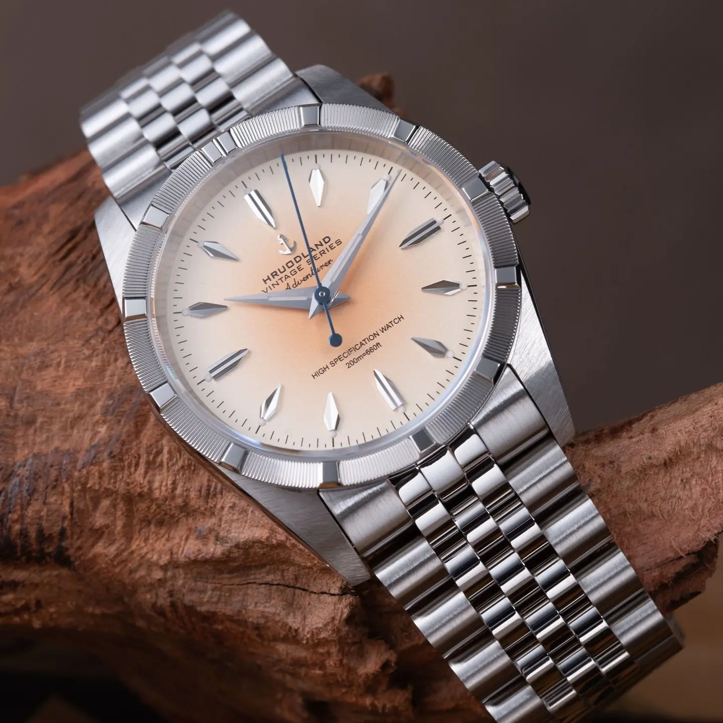 Hruodland Men Automatic Watch 36mm Mechanical Wristwatch Diver 20ATM Waterproof BGW-9 Luminous Sapphire PT5000 Movement For Man