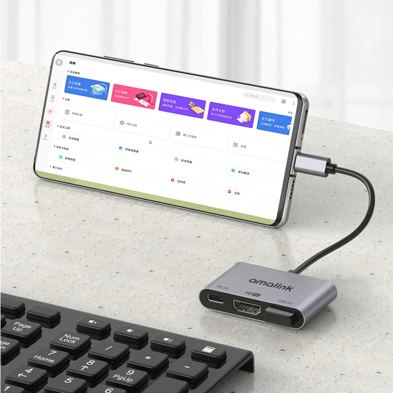 4K @ 30Hz متعددة الوظائف قاعدة لتثبيت الكمبيوتر المحمول USB 3.0 محول لنظام التشغيل ماك/ويندوز/لينكس/أندرويد/IOS usb hub التوصيل والتشغيل نوع c محول