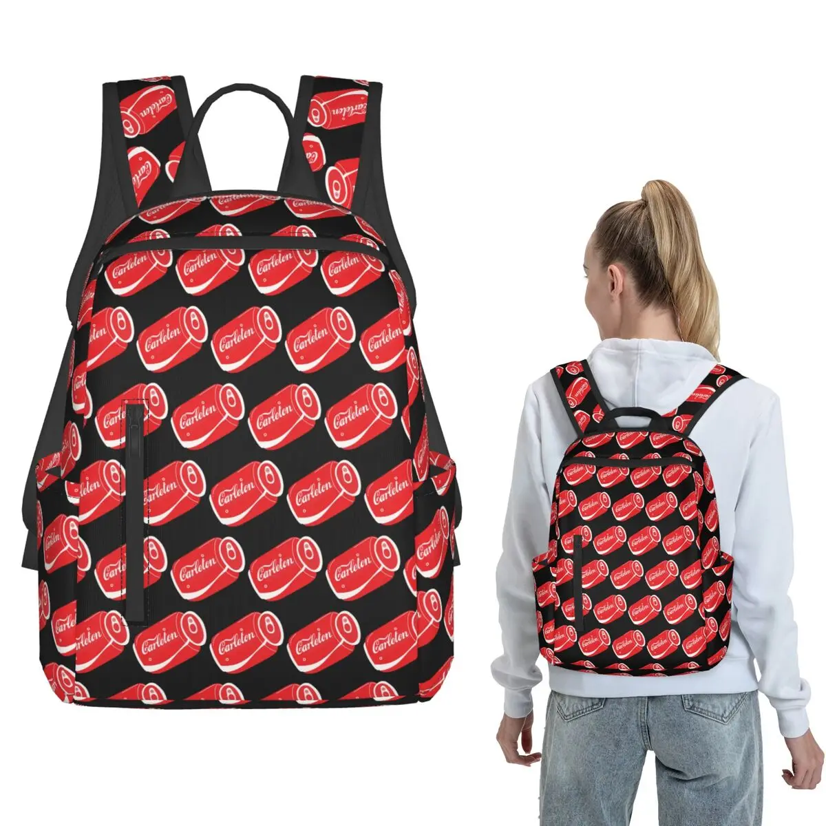 

Carleton Coke Can Backpack Daypack Boys Girls BookBag School Bag Shoulder Bags for Men Women