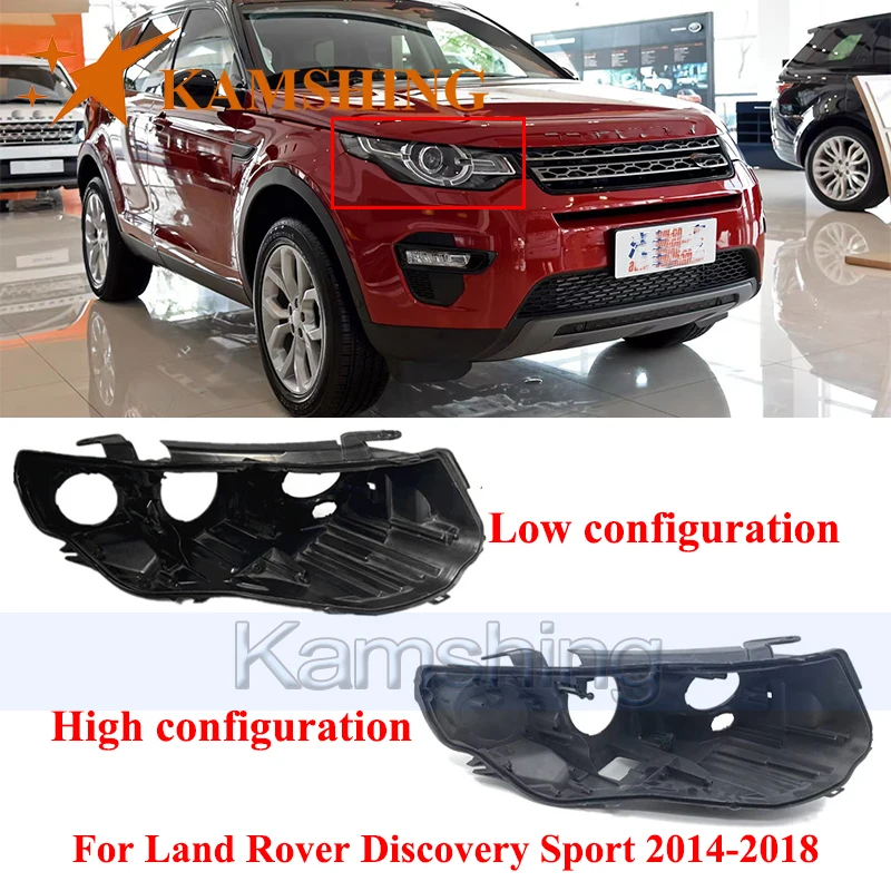 

CAPQX Front Headlight Base Cover For Land Rover Discovery Sport 2014-2018 Head Light Back Lid Head Lamp Rear Shell