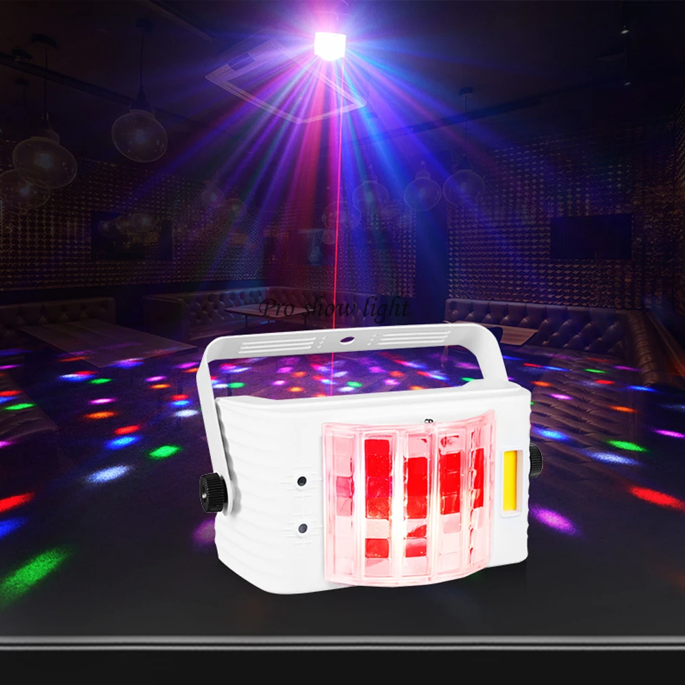 Dj Party Light LED Strobe Light 15W 3IN1 Effect Lazer Light Projector Sound Activated Stage Light With Remote For Disco Club Bar