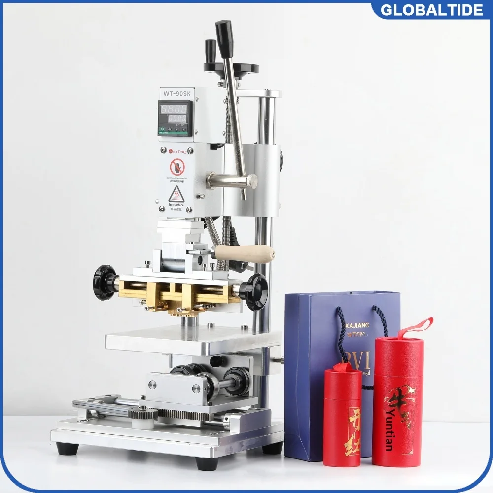 WT-90SK Quick Change Copper Die Multi-Function Hot Stamping Machine Flip Hot Stamping Fixture Embossing Tool