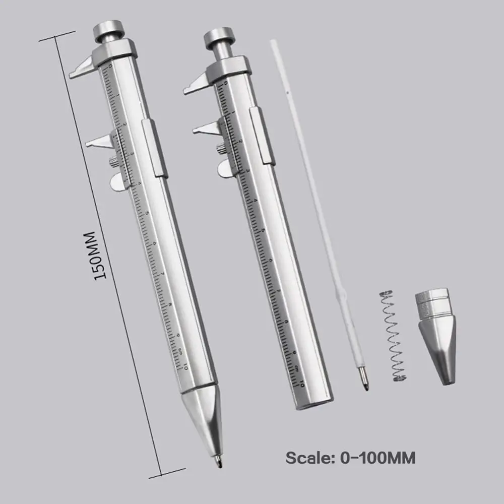 Vernier Measuring Pen 1mm Ballpoint Caliper Ruler Pen Refillable School Office Stationery Multifunction Gift 2026