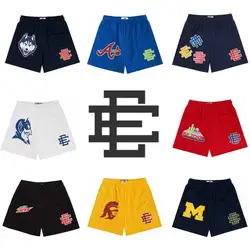 2024 Nieuwe Zomer Eric Emanuel Ee Basis Mesh Korte Klassieke Bloemenprint Gymshorts Heren Gym Basketbal Sport Casual Shorts