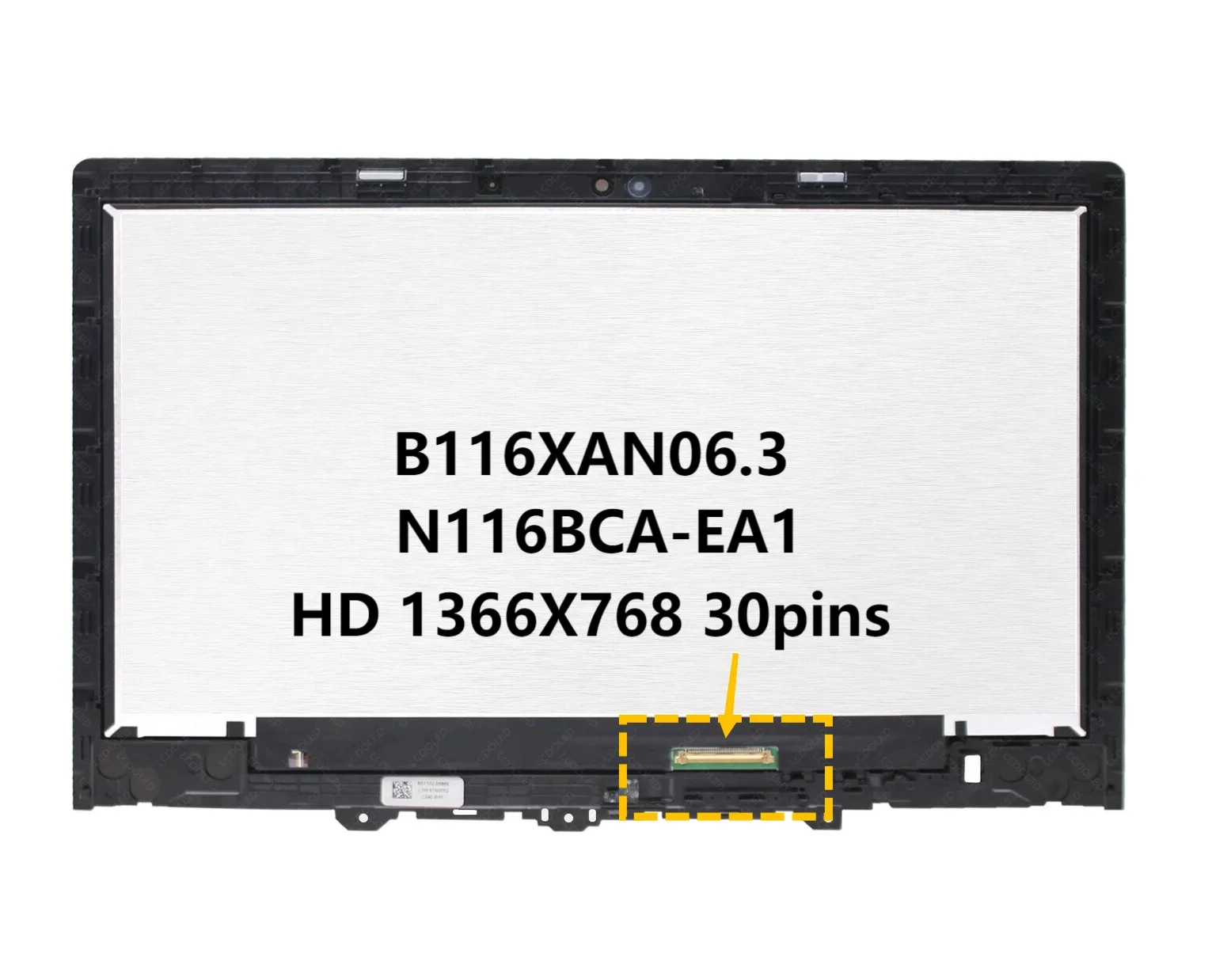 11.6'' IPS HD for Lenovo Ideapad Flex 3 CB-11IGL05 82BB000LAU LCD Display Touch  Digitizer Matrix Assembly with Frame