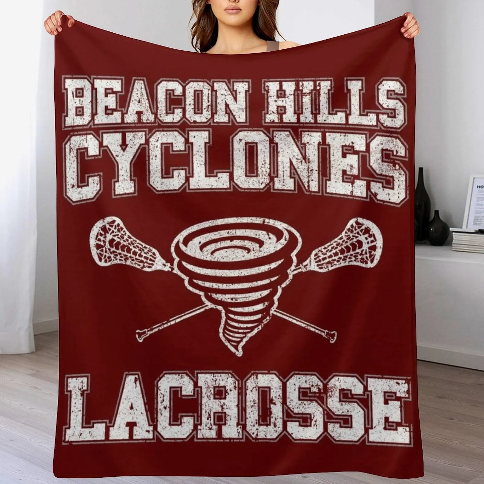 Beacon Hills Cyclones Lacrosse - Teen Wolf Throw Blanket Beach Sofas Custom Blankets