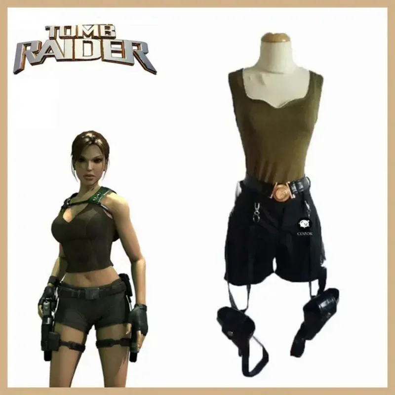 Tomb Raider Lara Croft con bolsa disfraz de Halloween personalizado cualquier tamaño MN9