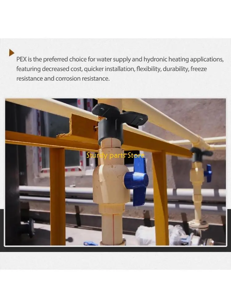 

97QC 50Pcs Suspension Pipe Clamps Water Tube Hose Clamp Butterfly Tubing Clamps for Pex Tubing Pipe Supports