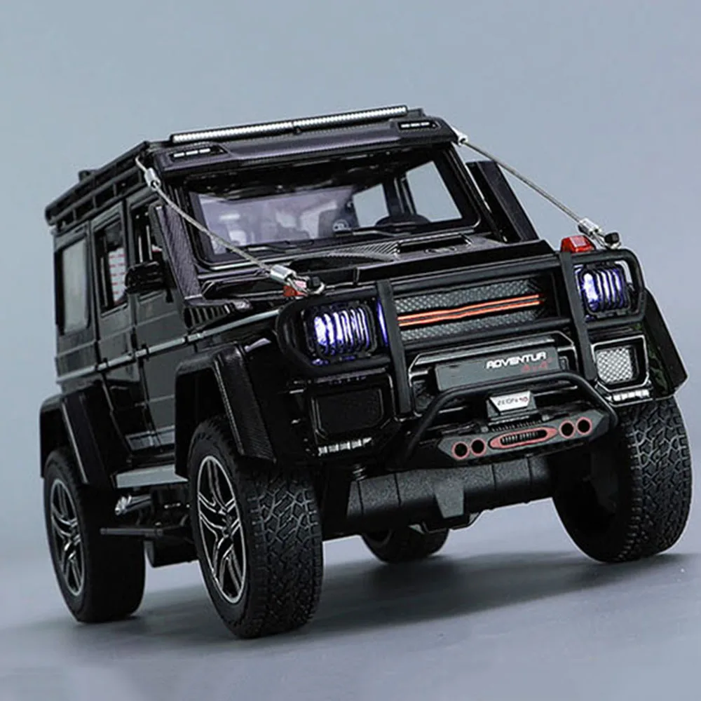 1/24 Metal G550 Models Cars Toys Adventure Edition With Light Sound Off-road Wheel Pull Back SUV Vehicle Children Birthday Gifts