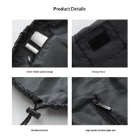 Women Drawstring Cosmetic Bag Travel Storage Makeup Bag Organizer Female Make Up Pouch Portable Waterproof Toiletry Beauty Case 4