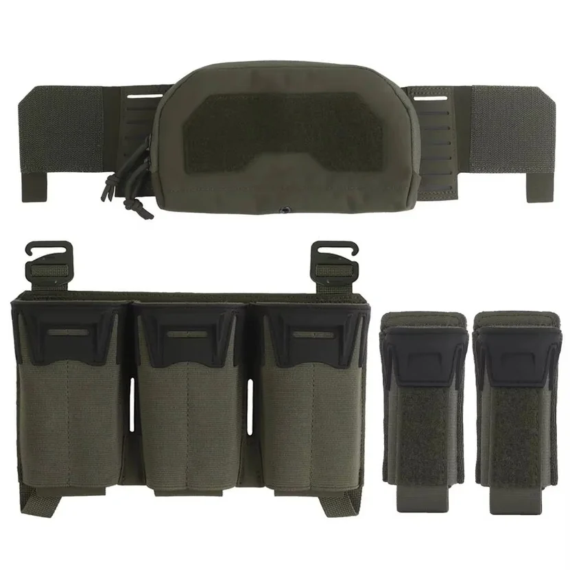 Tactical Mag Multi-Caliber Placard 2Nd Layer Admin Pouch Set MOLLE Quick Pull Hunting Combat Airsoft Vest Front Panel Gear