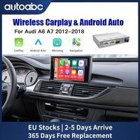 AUTOABC Wireless CarPlay Interface for Audi A6 A7 3G HN 2012-2018 with AirPlay Mirror Link Car Play Function Android Auto