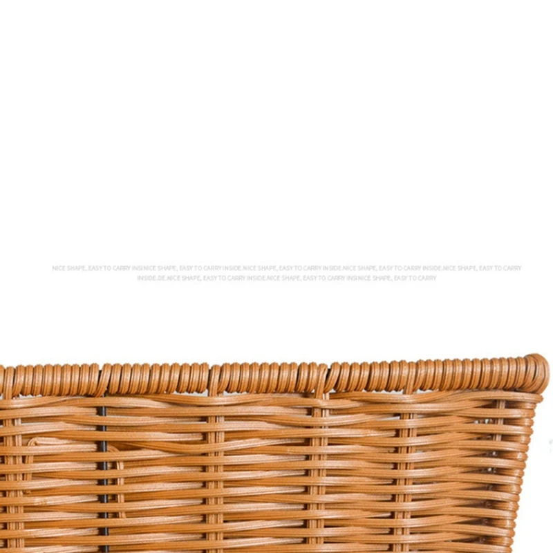 Manual Woven Storage Basket Handmade Laundry Wicker Baskets Sundries Bevel Storage Box Fruit Basket