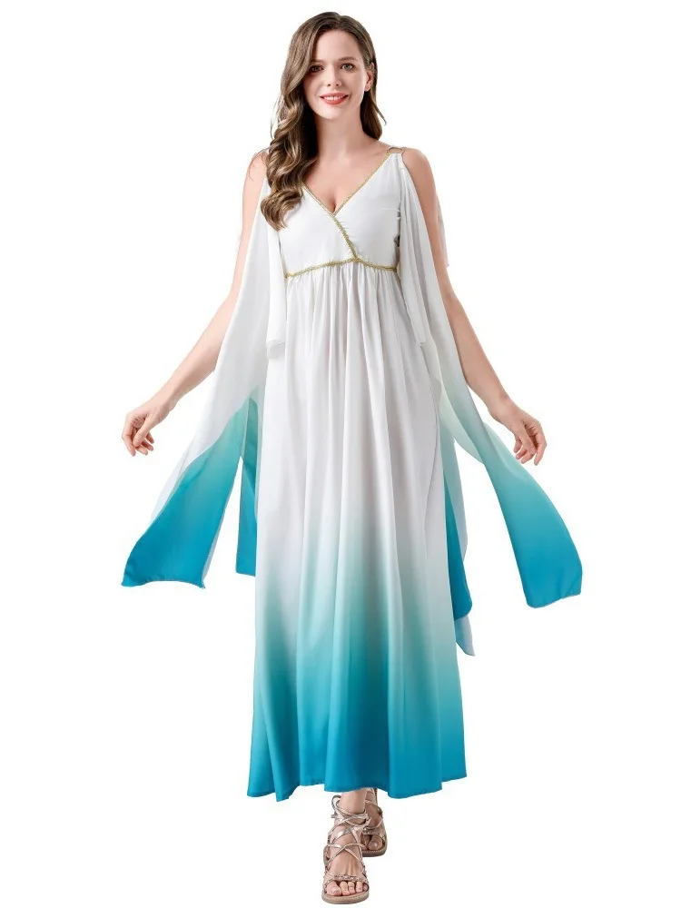 

2025 New Adult Women's Halloween Cos Goddess Costume Dance Role-playing Clothes Women's Fashionable Traditional Chinese Stage...
