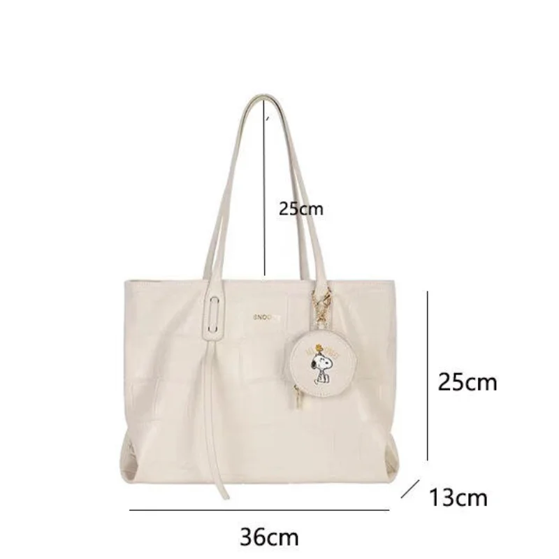 Lady Shoulder Bag New Women\'s Bag Fashion Retro Korean PU Leather High Capacity Temperament White 3pcs Trend Versatile Tote Bags