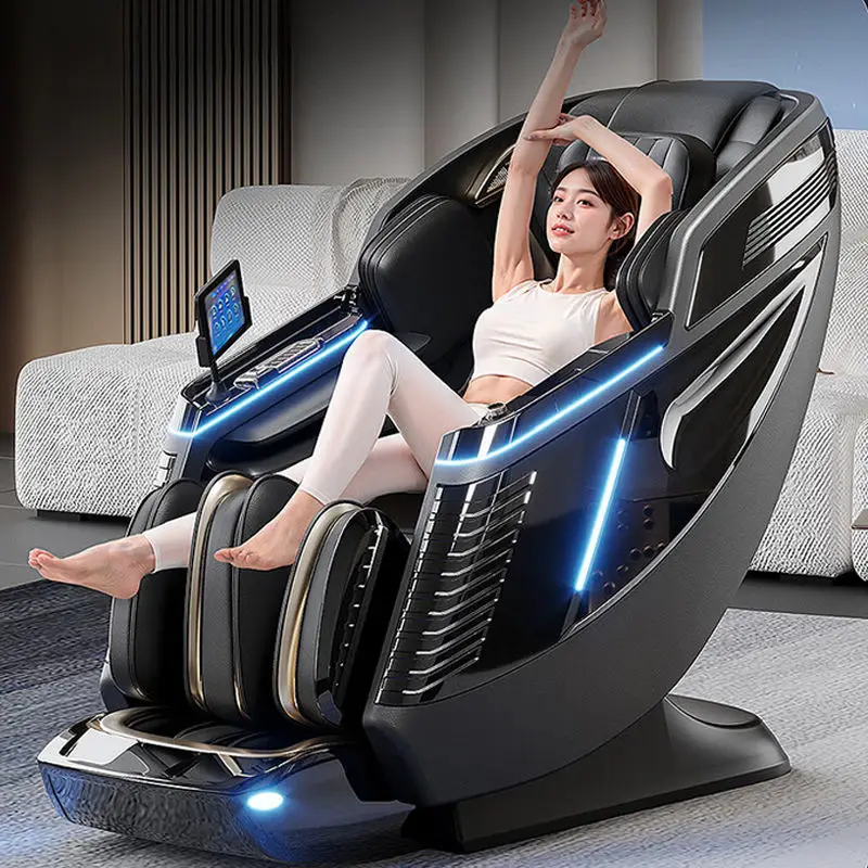 

5D массажное кресло 2026 Роскошное Ai Music Shiatsu всего тела 4D с нулевой гравитацией Лучшее качество массажное кресло под давлением воздуха