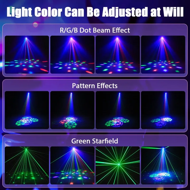 مصغرة 30 واط شعاع نمط Por تتحرك رئيس ضوء RGB DMX الصوت المنشط ستروب تأثير ضوء المرحلة ل DJ ديسكو حفل زفاف