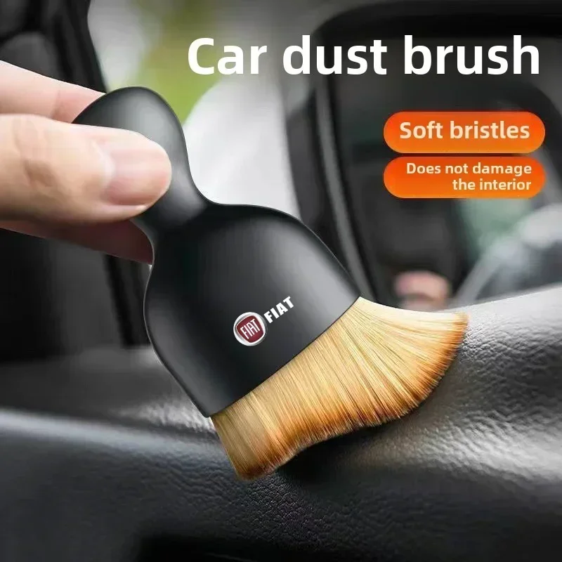 Car interior soft brush cleaning tool dust removal tool For FIAT Abarth 500 Panda Bravo Punto Tipo Linea Ducato